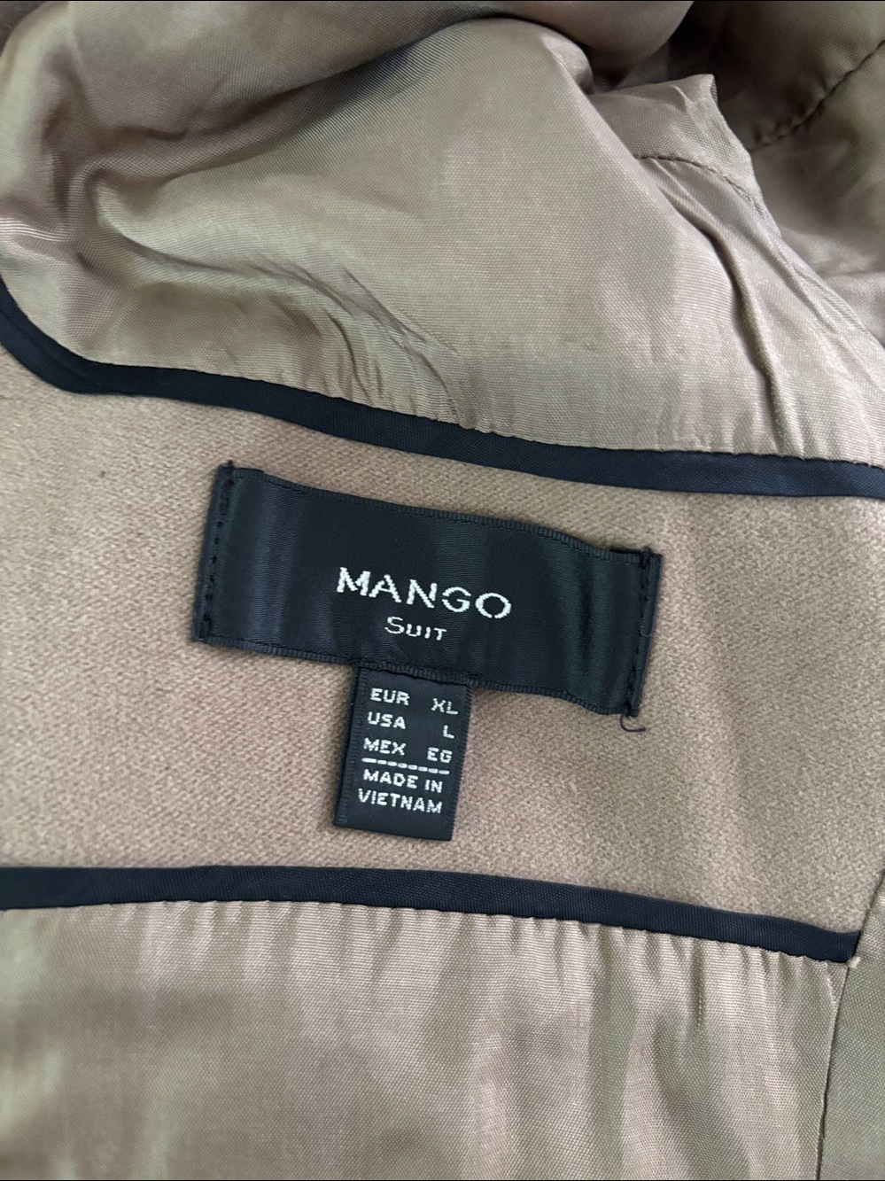 Mango MNG Suit Cotton Doble-Breasted Trench Coat Jacket Size L - Picture 11 of 12